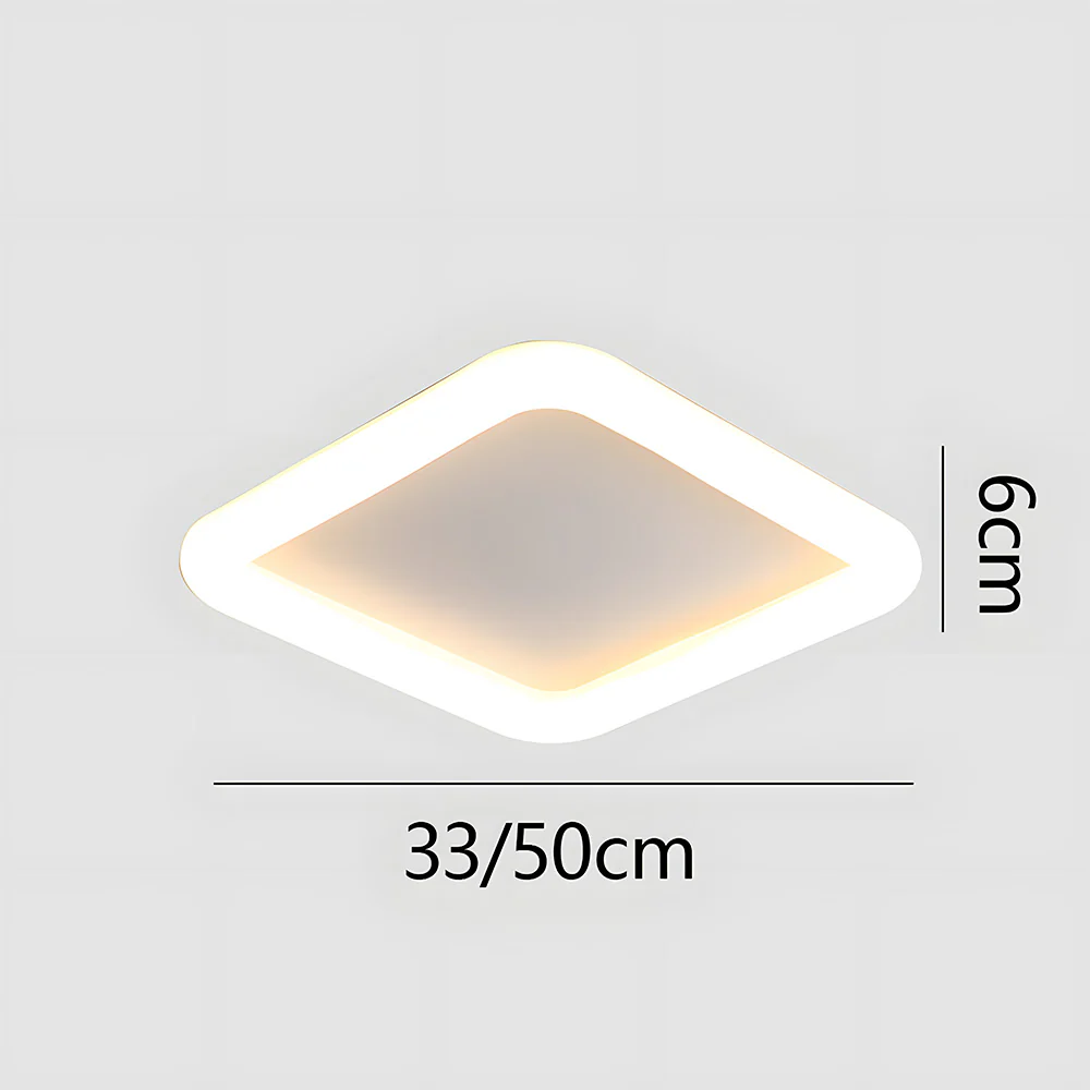 Minimalist Nordic White LED Ceiling Light For Living Room - Image 17