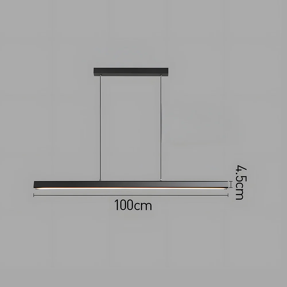 Minimalist One-line Long LED Dining Room Pendant Lights - Image 16