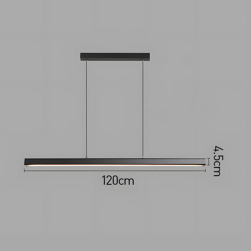 Minimalist One-line Long LED Dining Room Pendant Lights - Image 17