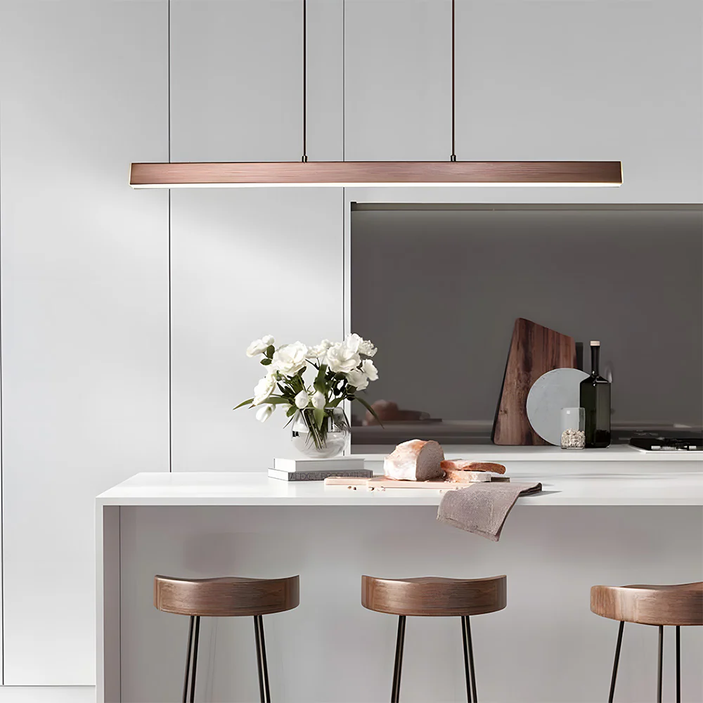 Minimalist One-line Long LED Dining Room Pendant Lights - Image 20