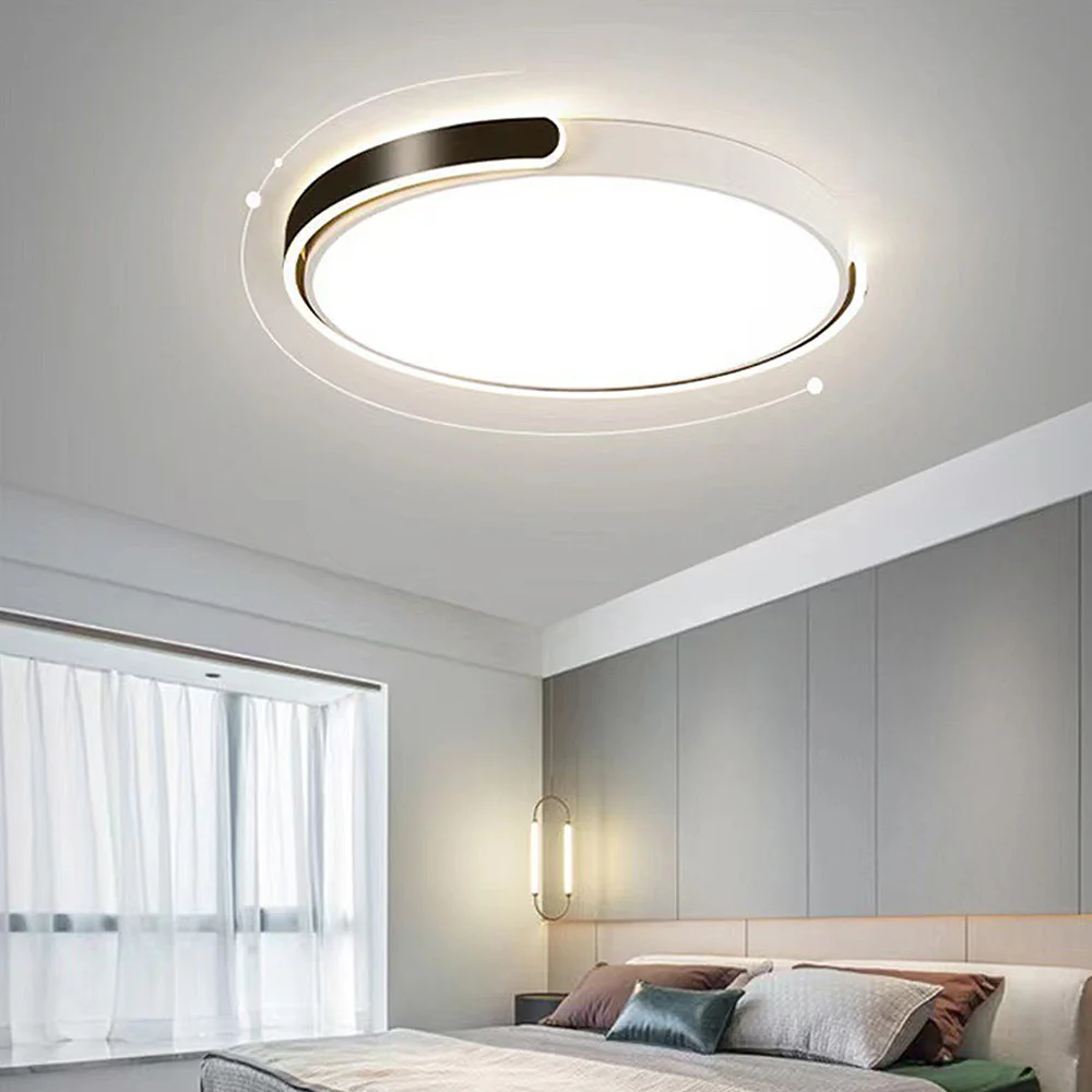 Minimalist Round Acrylic Bedroom LED Ceiling Light - Image 9