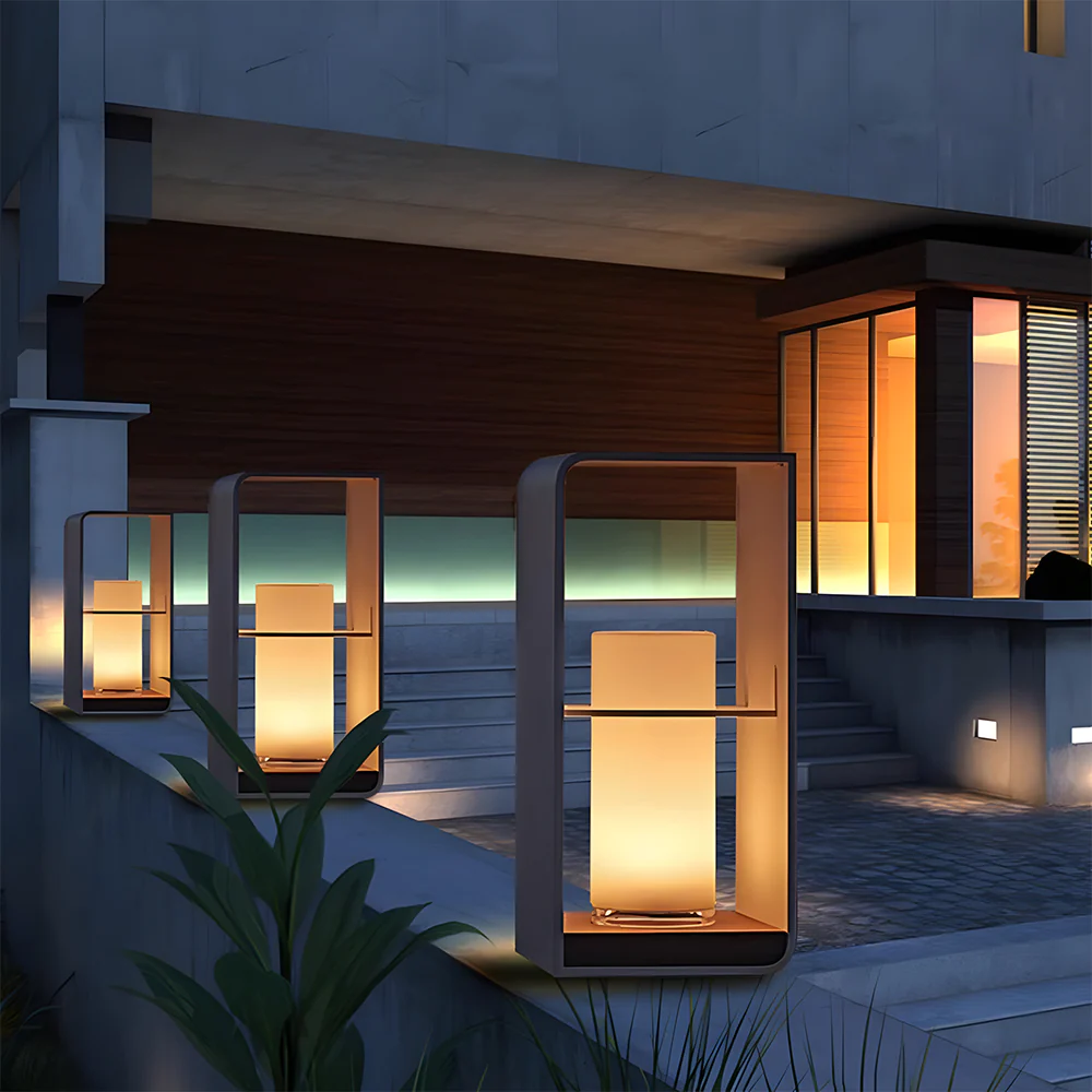 Minimalist Solar Garden Lights Waterproof Post Lights - Image 6