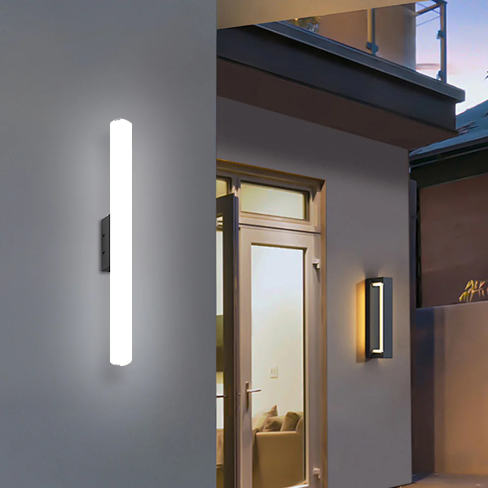Minimalist White LED Outdoor Wall Light - Image 6