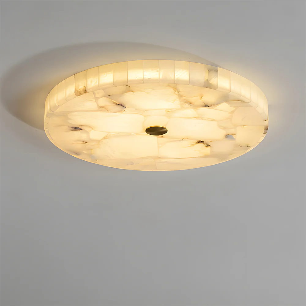 Modern Alabaster Flush LED Ceiling Lights for Living Room Bedroom - Image 8