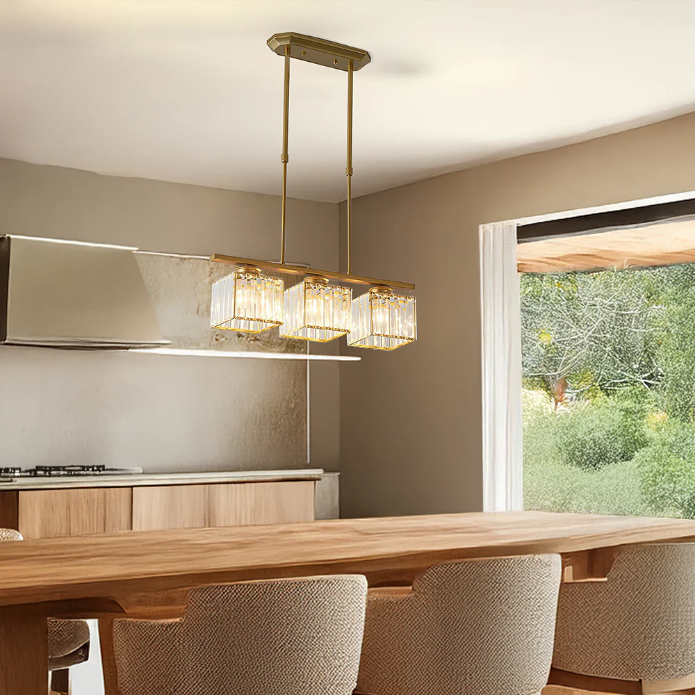 Modern Art Deco Glass Kitchen Island Lamps - Image 14