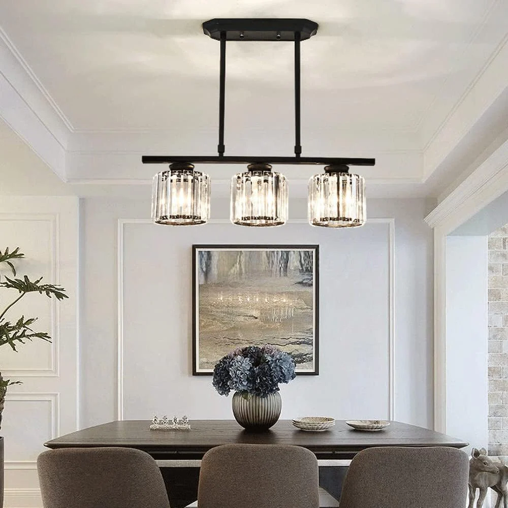 Modern Art Deco Glass Kitchen Island Lamps - Image 9