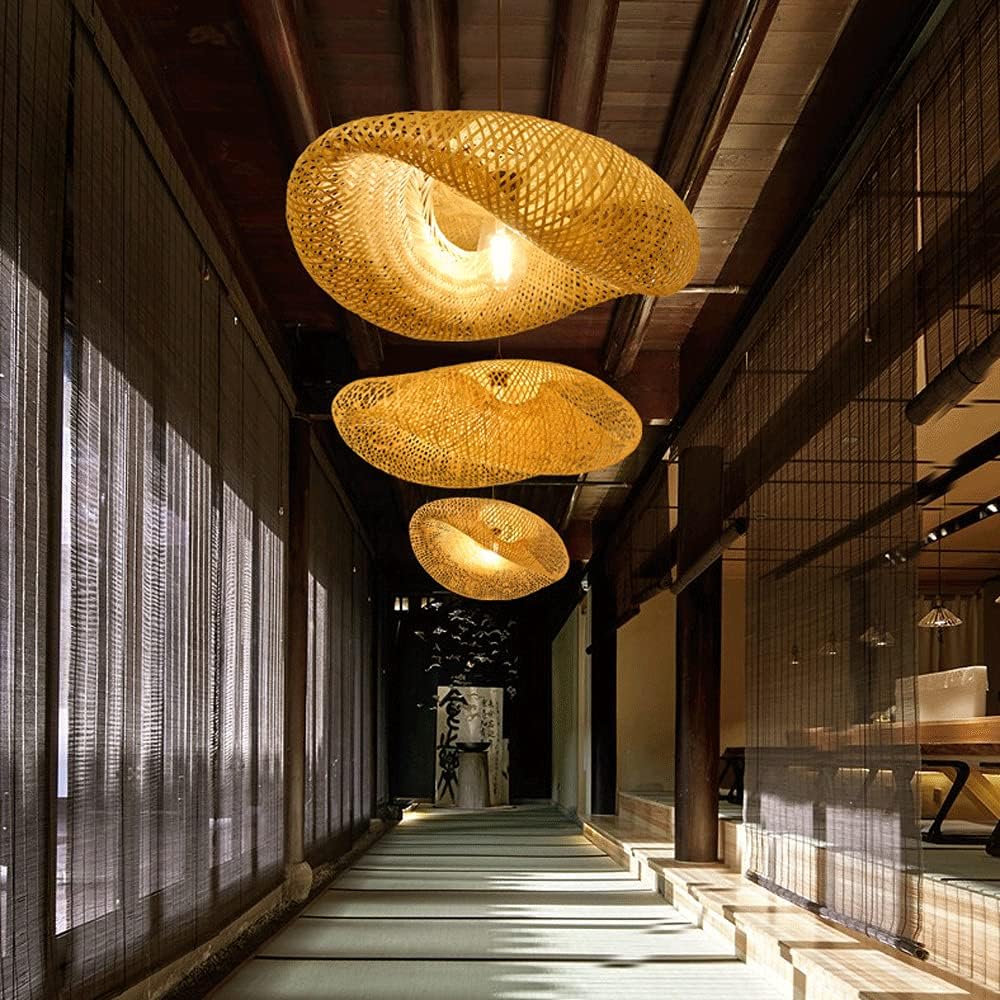 Modern Bamboo Kitchen Island Pendant Light - Image 4