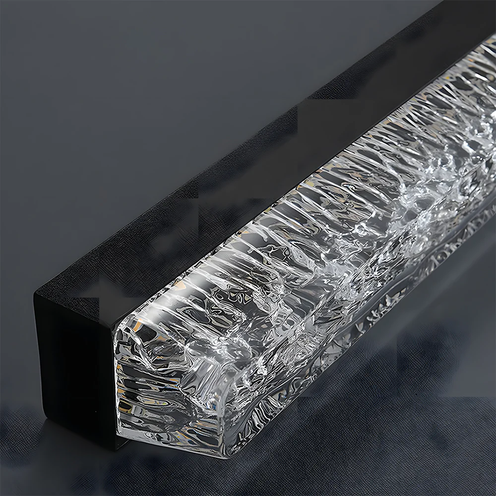 Modern Retro Black Acrylic Linear LED Ceiling Light - Image 16