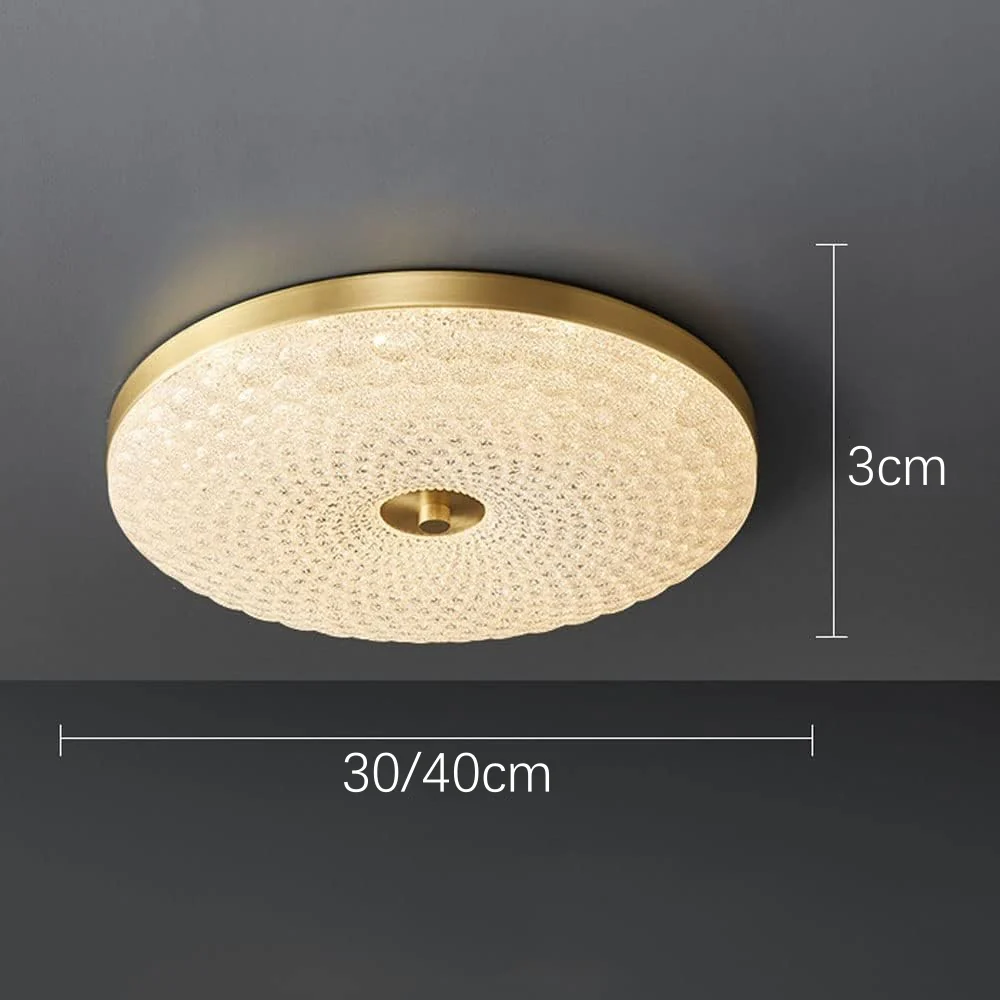 Modern Brass Ceiling Light LED Creative Copper Ceiling Lamp - Image 7