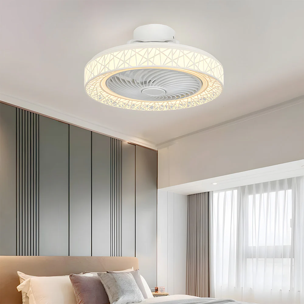 Modern Ceiling Fan with Light for Kids room Kitchen Bedroom, 3 Speed, Low Profile Remote Control - Image 10