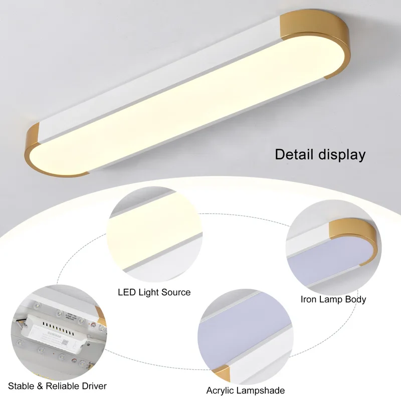 Modern Chic Iron Living Room Flush LED Ceiling Light - Image 24