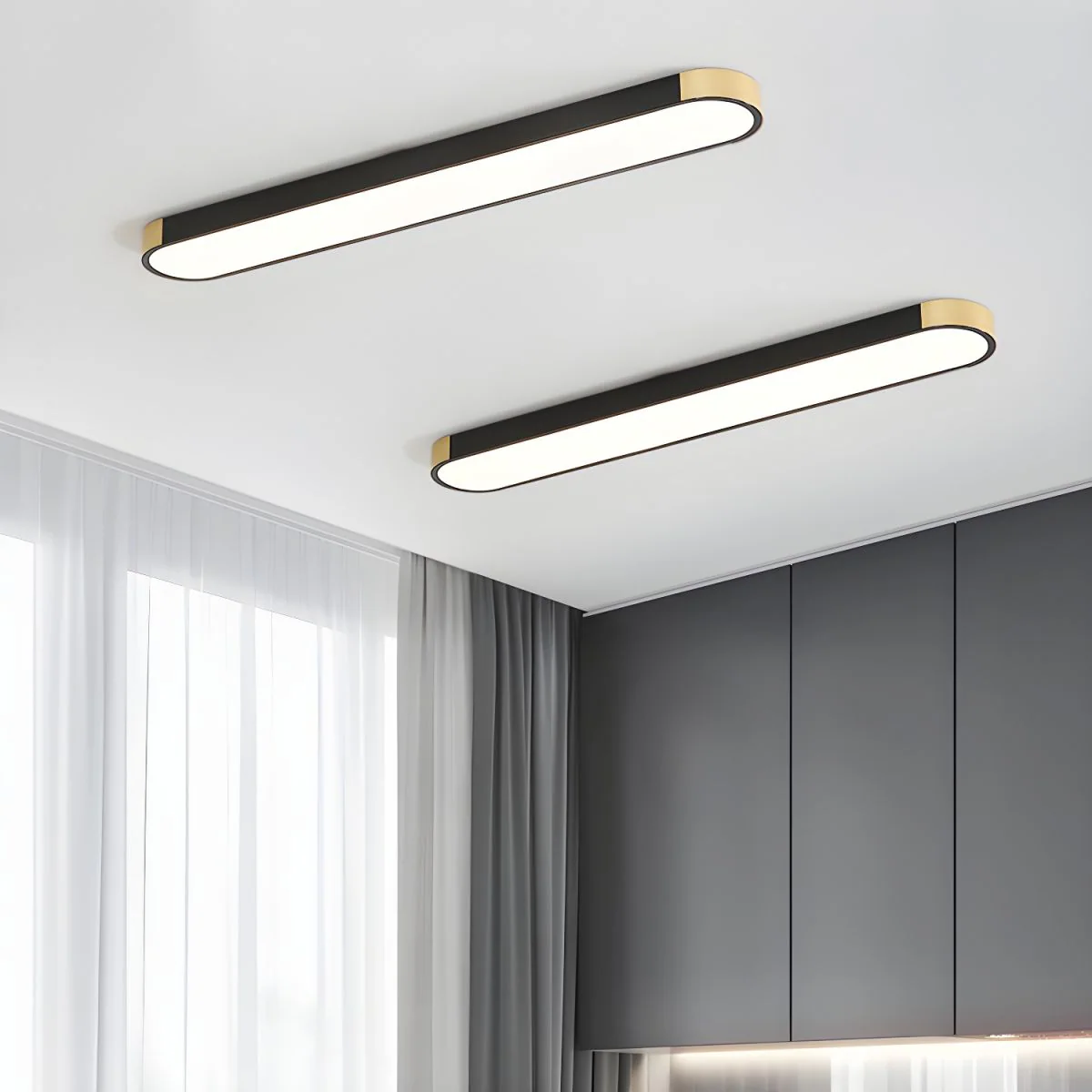 Modern Chic Iron Living Room Flush LED Ceiling Light - Image 7