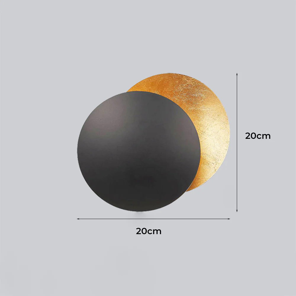 Modern Creative Round Circle Rotating Wall Light - Image 10