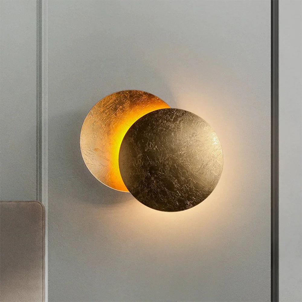 Modern Creative Round Circle Rotating Wall Light - Image 3