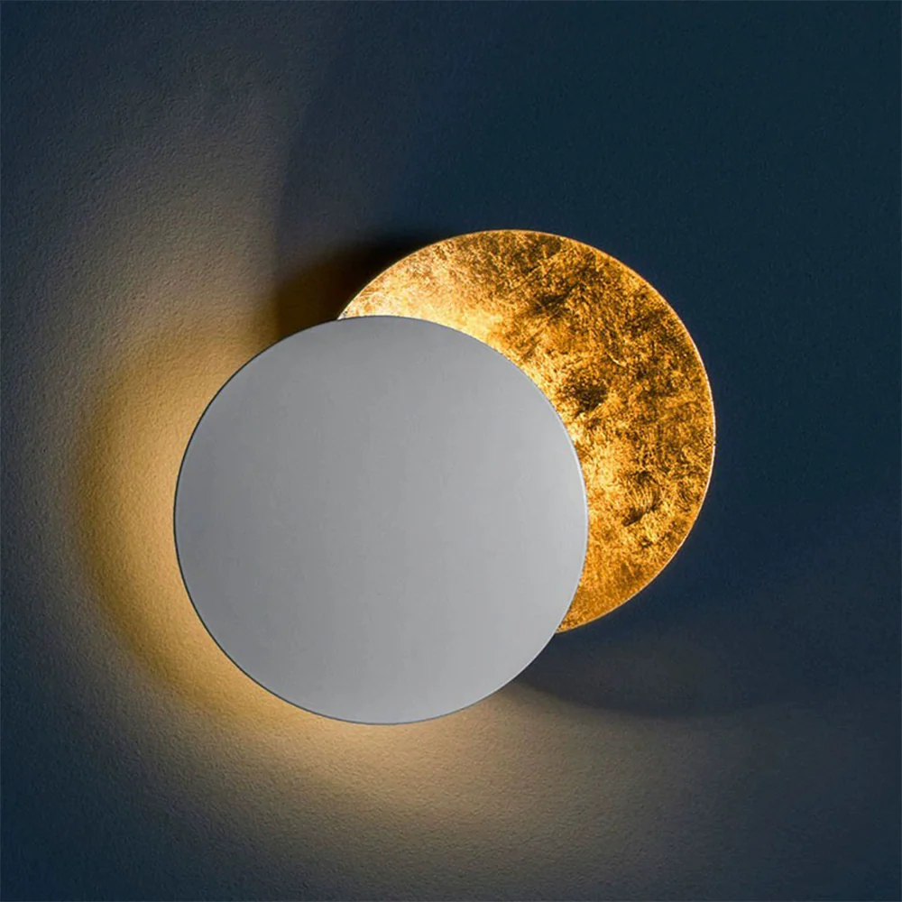 Modern Creative Round Circle Rotating Wall Light - Image 5