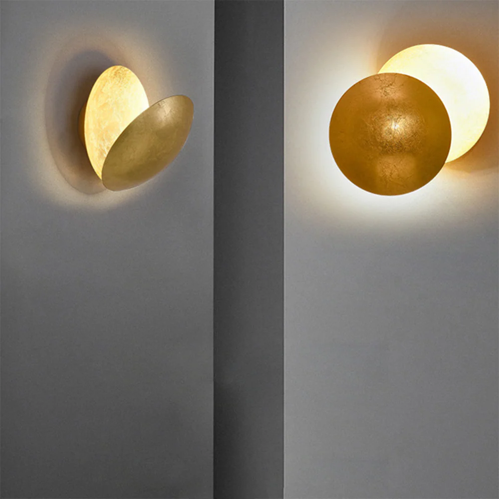 Modern Creative Round Circle Rotating Wall Light - Image 6