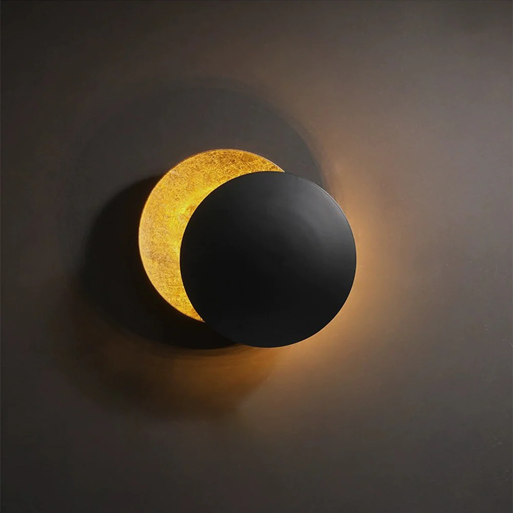 Modern Creative Round Circle Rotating Wall Light - Image 7
