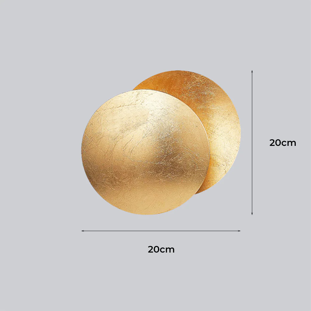 Modern Creative Round Circle Rotating Wall Light - Image 8