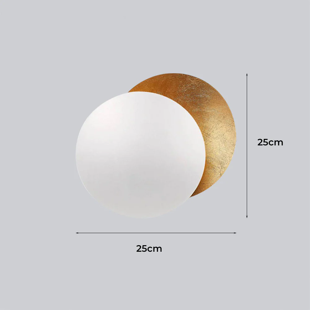 Modern Creative Round Circle Rotating Wall Light - Image 9