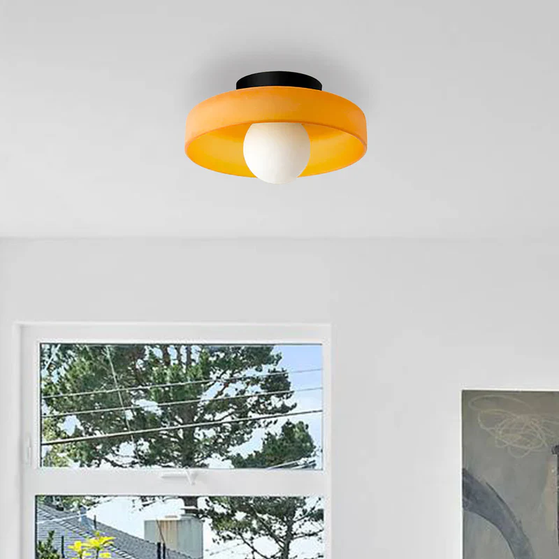 Modern Round Flush Mount Kitchen Flush Ceiling Light - Image 12