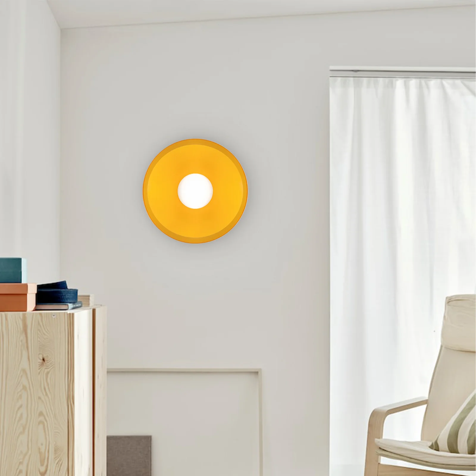 Modern Round Flush Mount Kitchen Flush Ceiling Light - Image 14