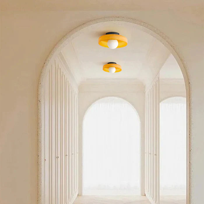 Modern Round Flush Mount Kitchen Flush Ceiling Light - Image 9