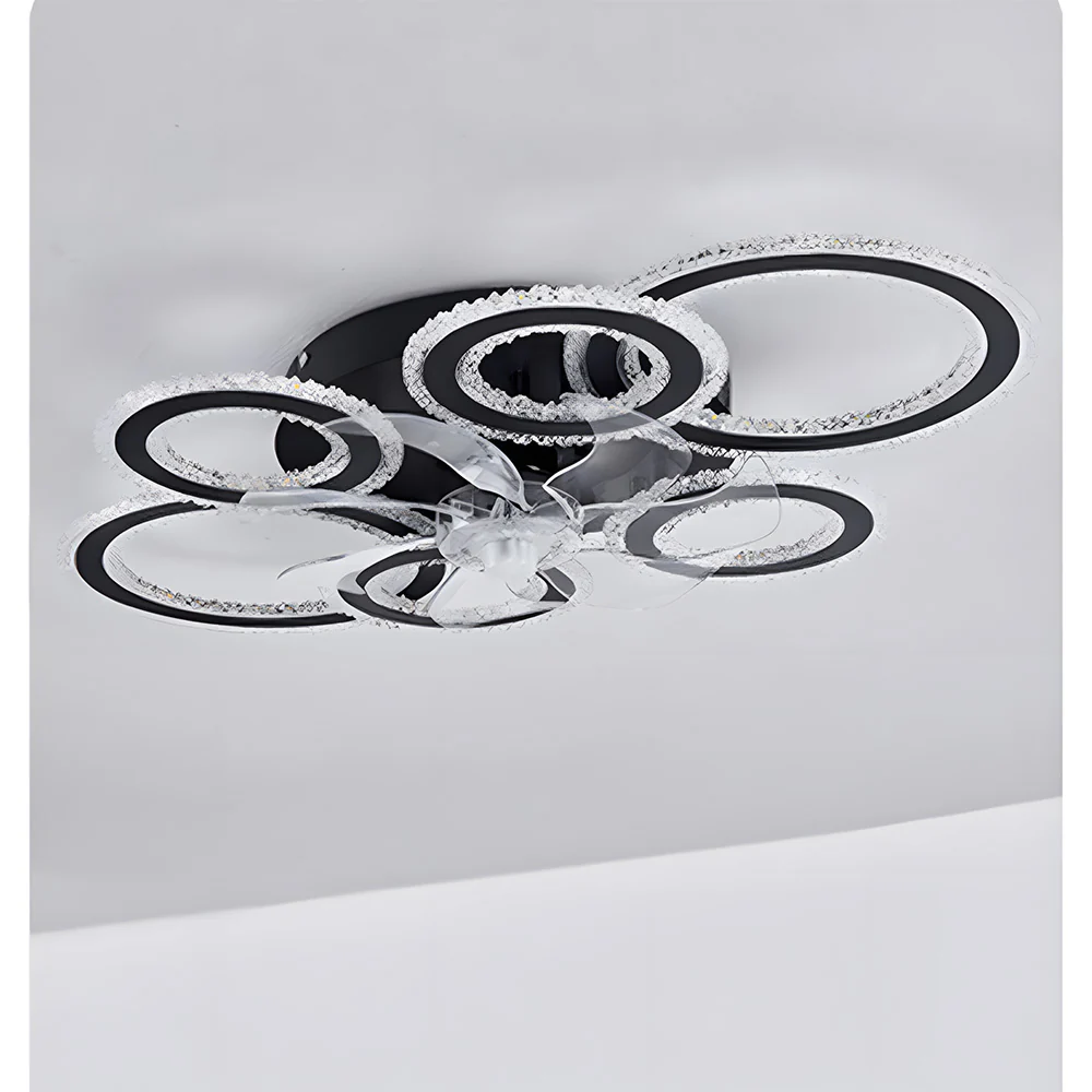Modern Dimmable DC Motor LED Ceiling Fan with Light for Living Room Bedroom - Image 11