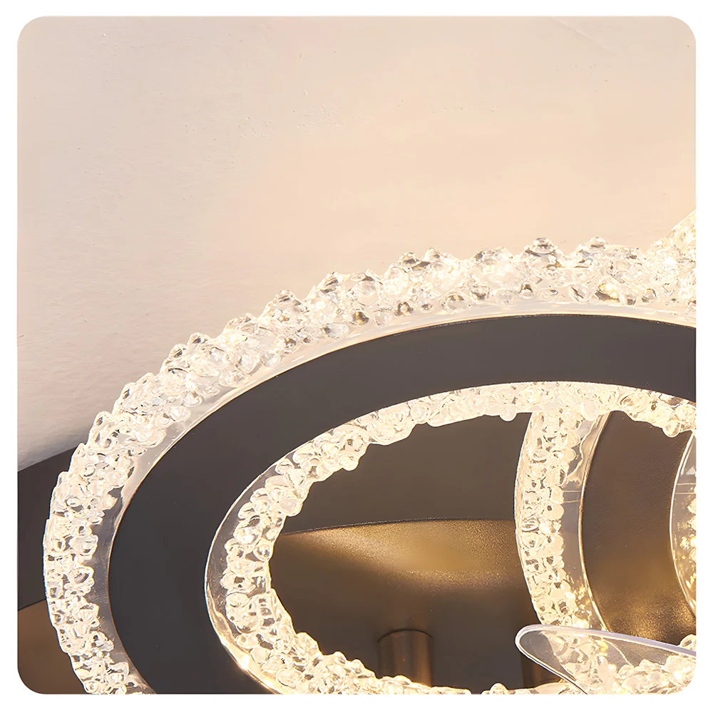 Modern Dimmable DC Motor LED Ceiling Fan with Light for Living Room Bedroom - Image 14