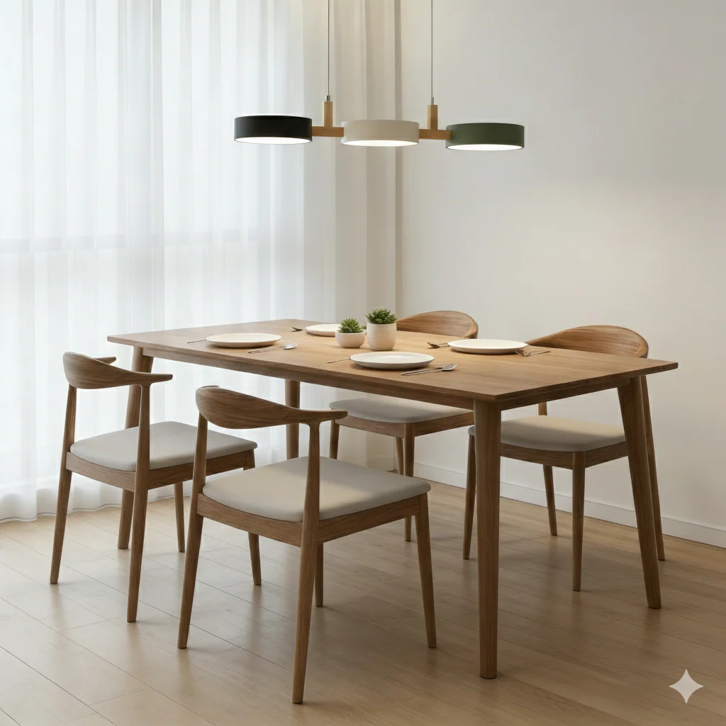 Stylish Metal Multi Light Nordic Flush Ceiling Light For Kitchen - Image 16