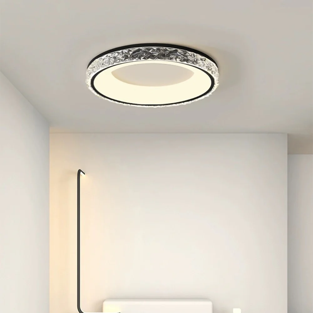 Modern Flush Mount Round Acrylic Ceiling Light - Image 4