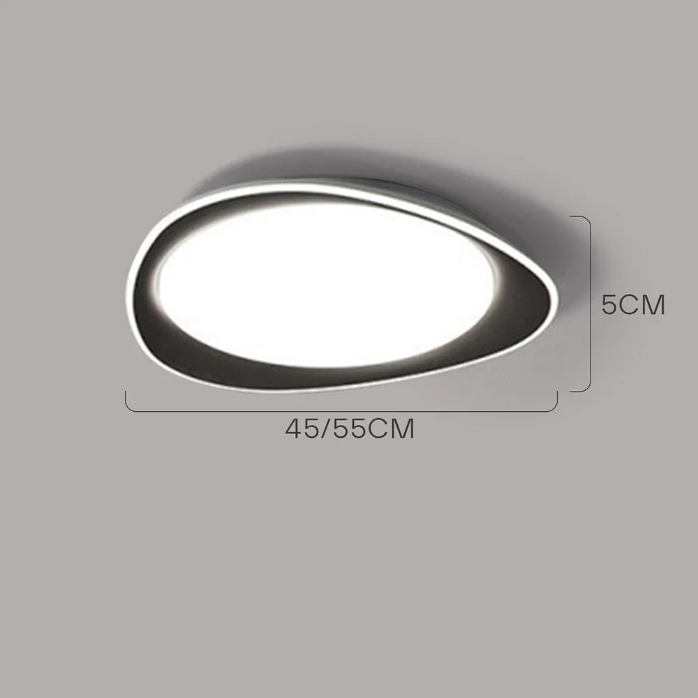 Modern Geometric Dimmable Iron Living Room LED Ceiling Light - Image 22