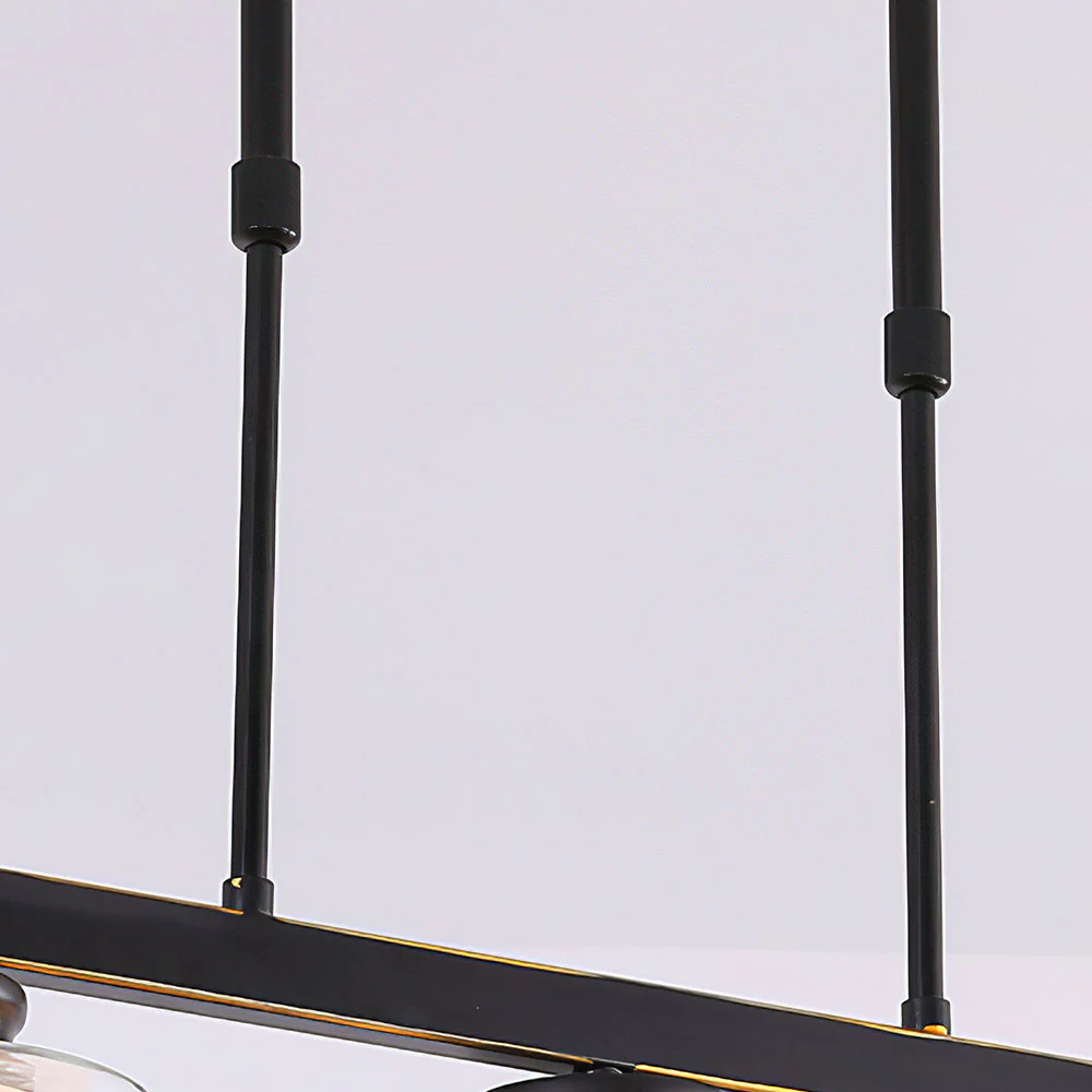 Modern Glass Kitchen Island Adjustable Height Ceiling Lights - Image 27