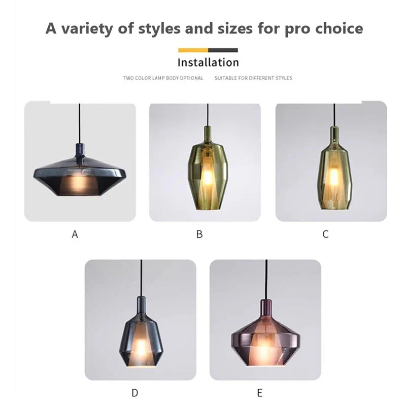 Modern Glass Simple Pendant Lights - Image 3