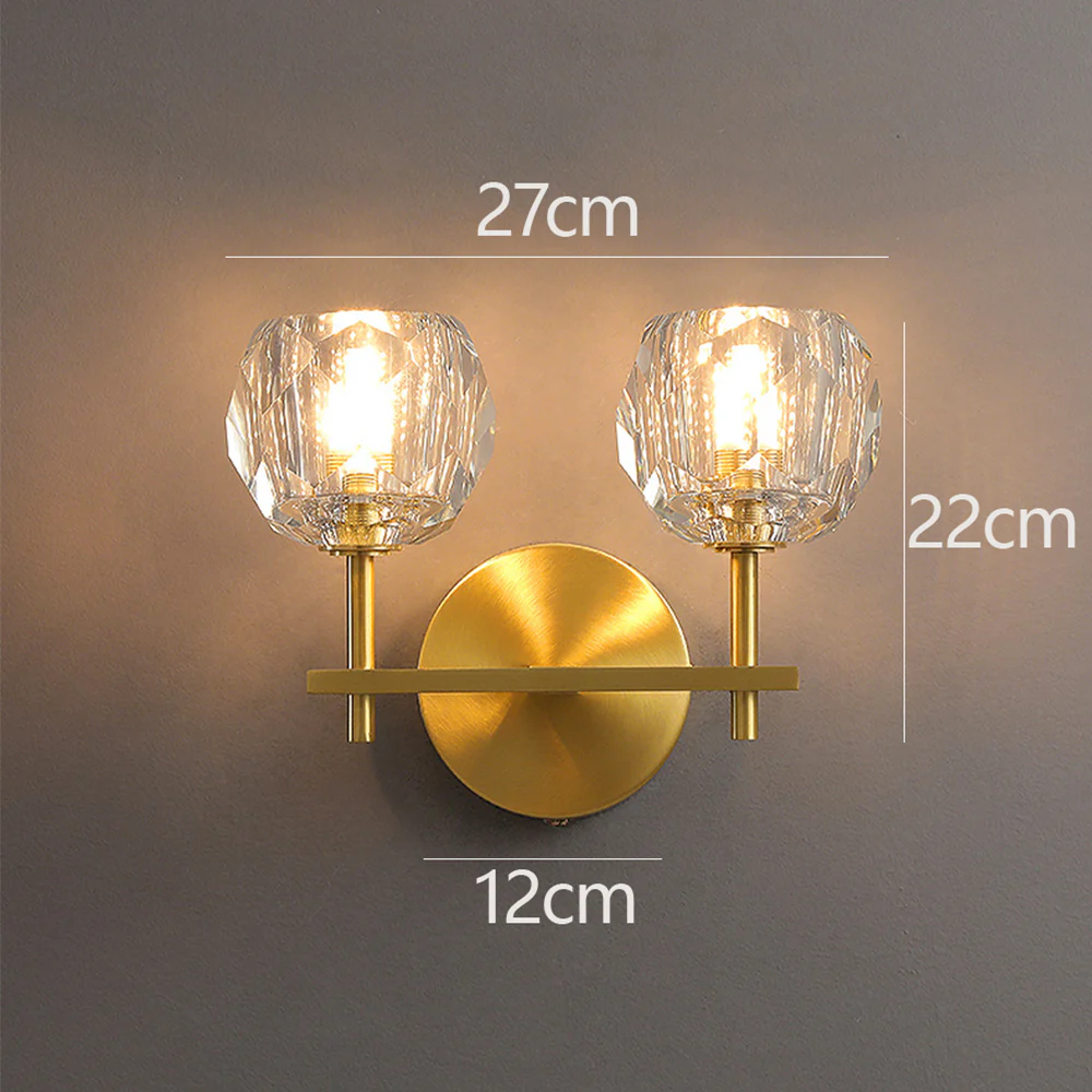 Modern Gold Crystal LED Wall Lights For Living Room - Image 14