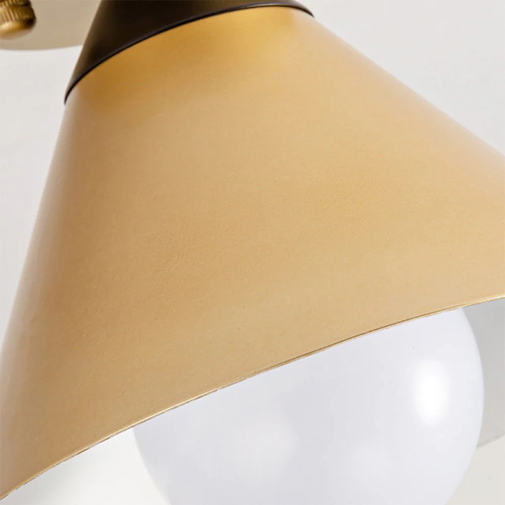 Modern Gold Flush Ceiling Light For Hallway - Image 9