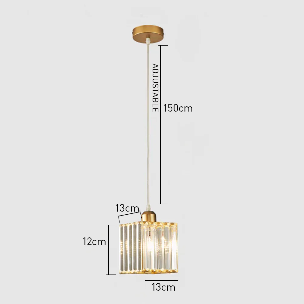 Modern Hallway Crystal Circle Pendant Light - Image 8