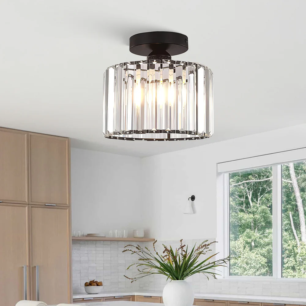 Modern Black Hallway Flush Ceiling Lights - Image 19