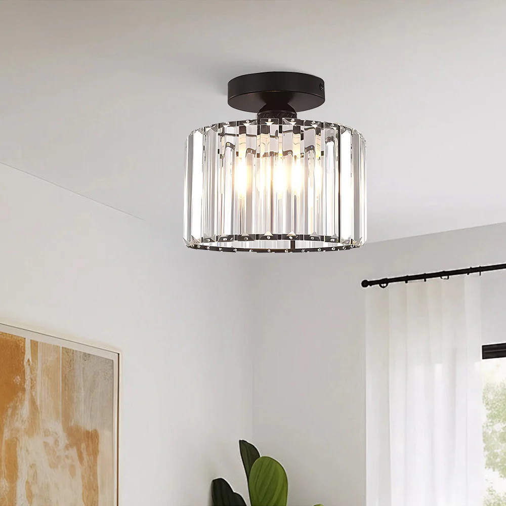 Modern Black Hallway Flush Ceiling Lights - Image 22