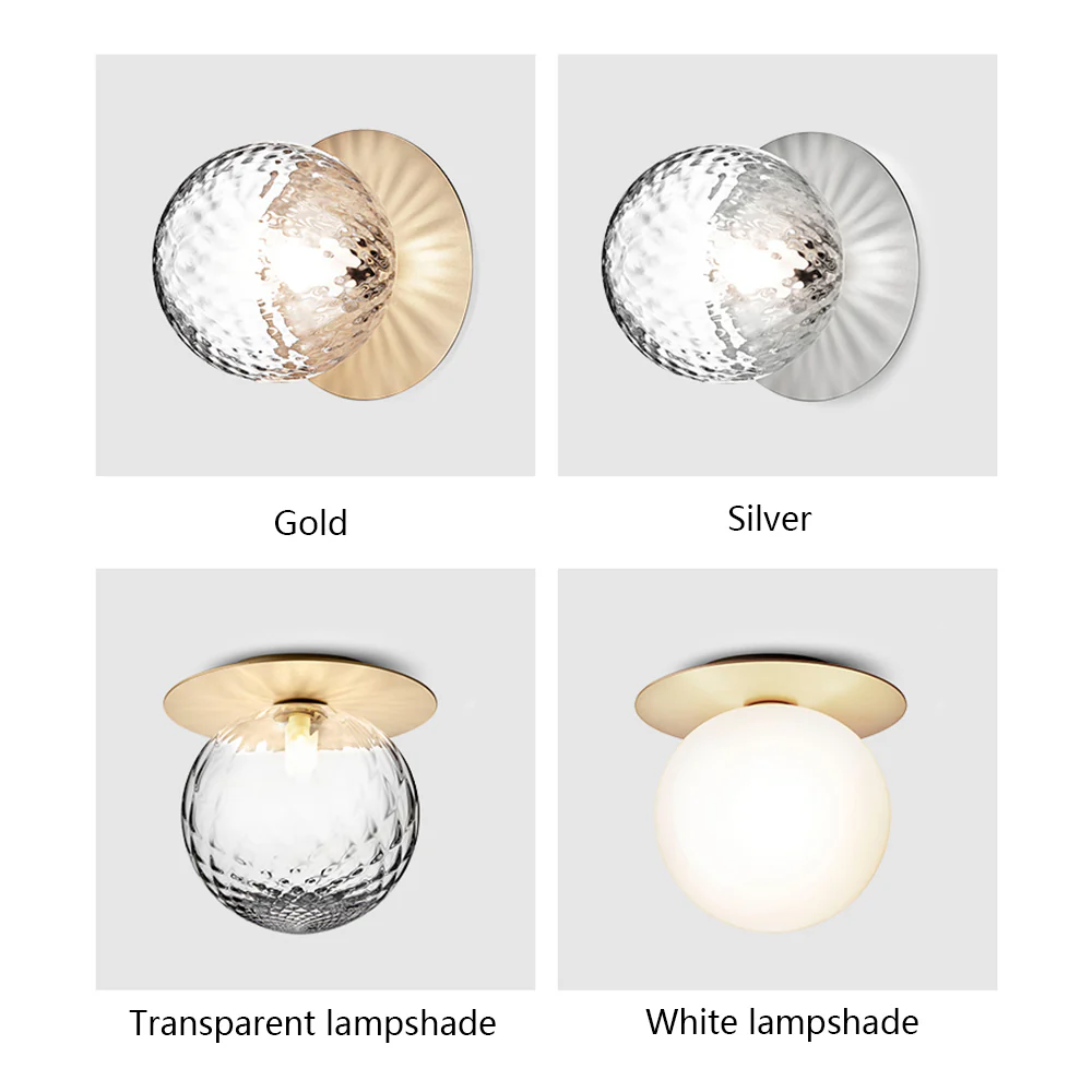 Modern Hallway Glass Ceiling Lights - Image 11