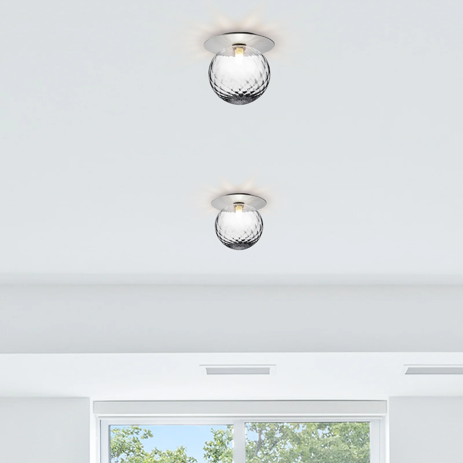 Modern Hallway Glass Ceiling Lights - Image 20