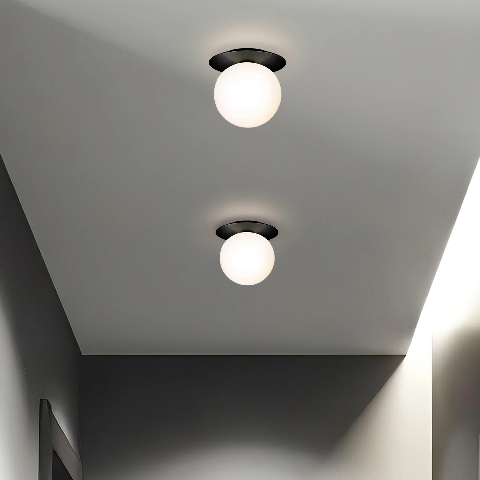 Modern Hallway Glass Ceiling Lights - Image 23