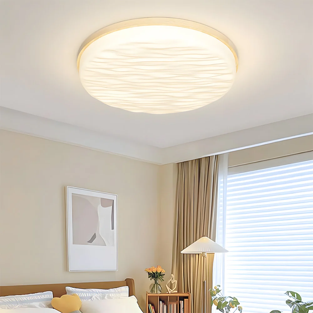 Modern Iron Bedroom Led Flush Ceiling Light - Image 3