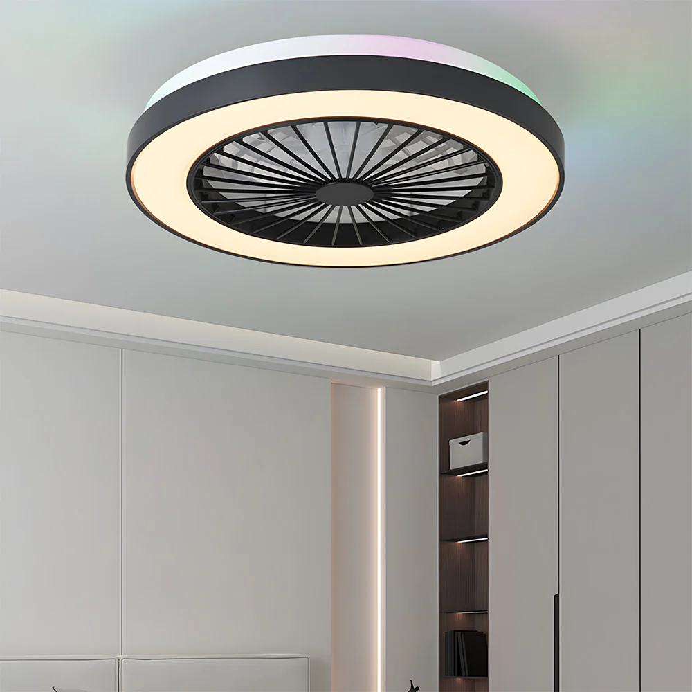 Modern LED 6-Speed Adjustable Ceiling Fan Light, Dimmable - Image 3