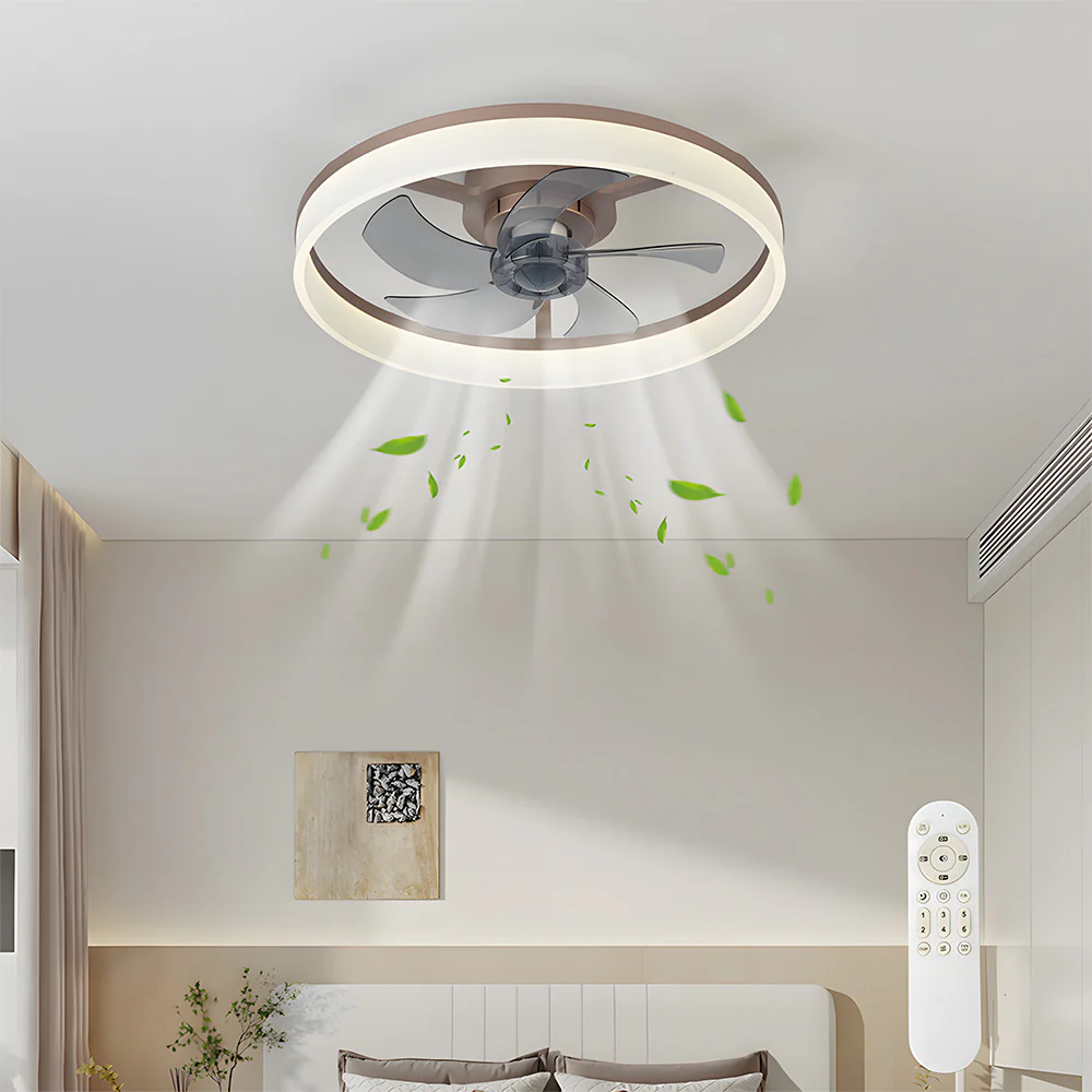 Modern LED Ceiling Fan with Light Remote Control Ceiling Fan for Living Room Dining Room - Image 10