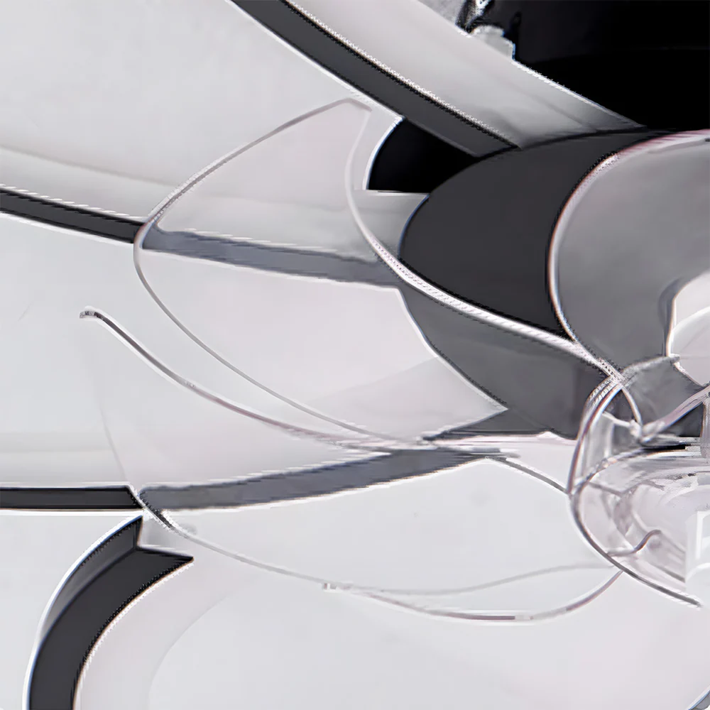 Modern Low Profile Flush Ceiling Fan with Lights, Dimmable, 6-Speed - Image 10