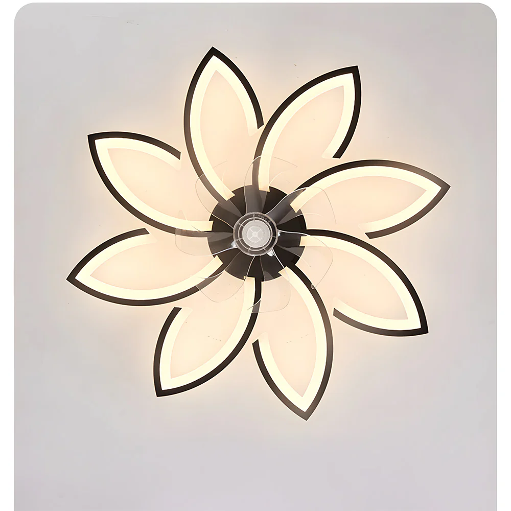 Modern Low Profile Flush Ceiling Fan with Lights, Dimmable, 6-Speed - Image 8