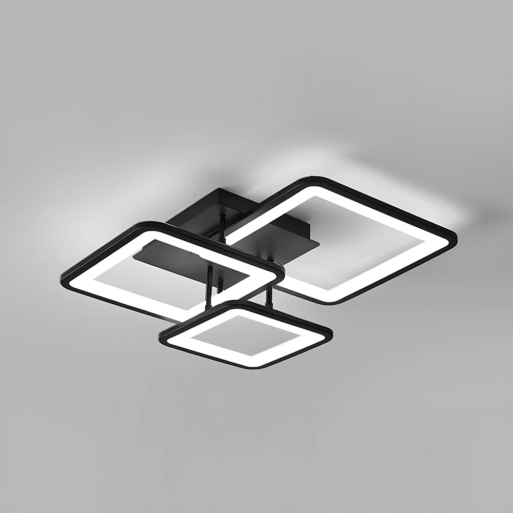 Modern LED Ceiling Light, Black Acrylic Ceiling Lamp for Living Room - Image 8