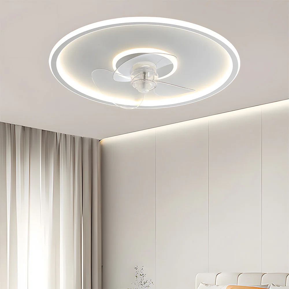 Modern LED Dimmable Ceiling Light Fan With Remote Light 6-Speed Adjustable Wind Speed - Image 7