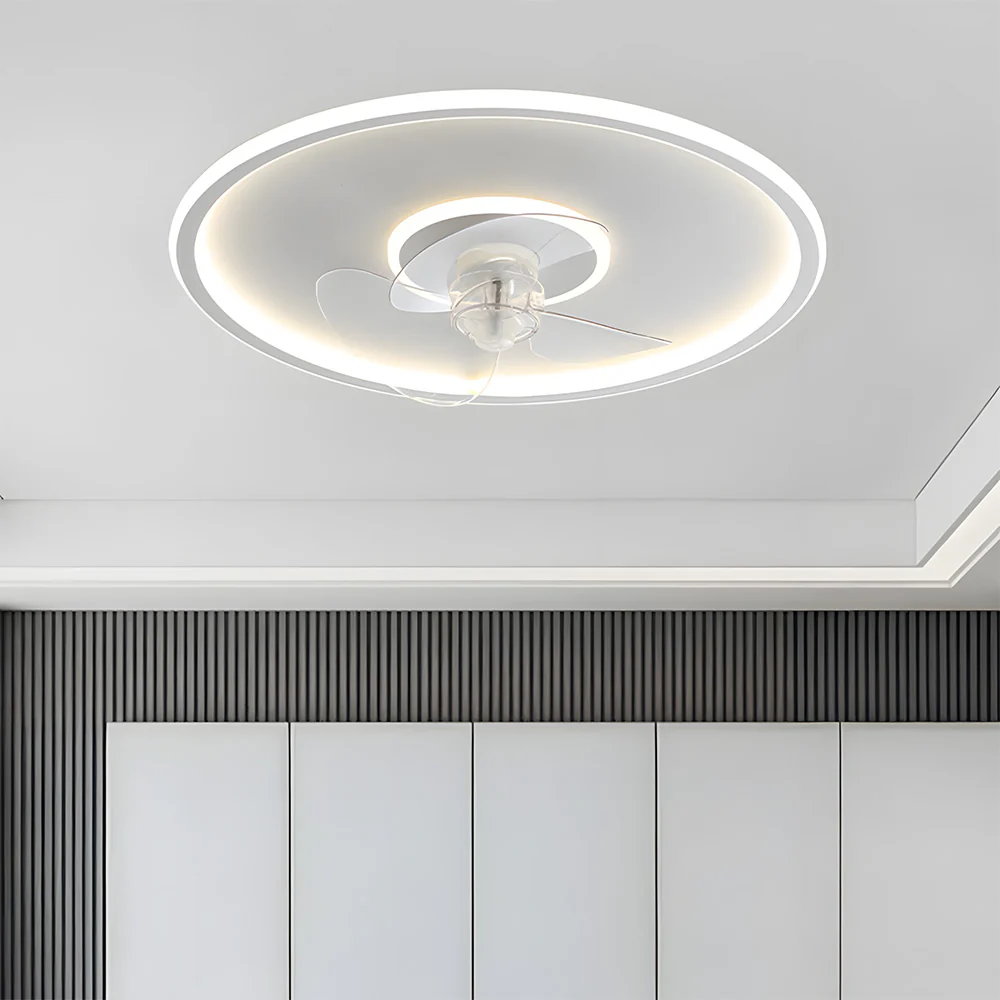 Modern LED Dimmable Ceiling Light Fan With Remote Light 6-Speed Adjustable Wind Speed - Image 8