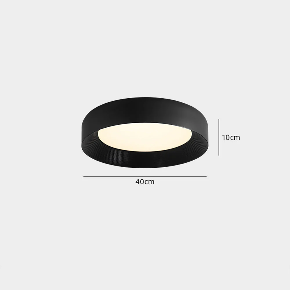 Modern LED Metal Ceiling Lamp Flush Mount Black Ceiling Light - Image 10